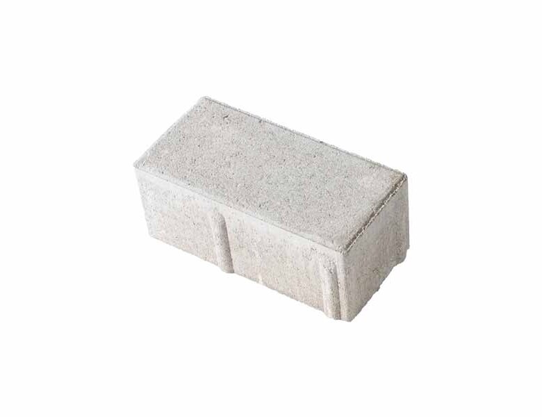 Rechteckpflastersteine System 10 grau 20x10x8