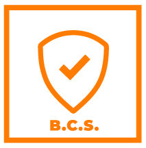 b.c.s Oberflächenschutz verfügbar Icon bcs Oberflächenschutz mit Rahmen