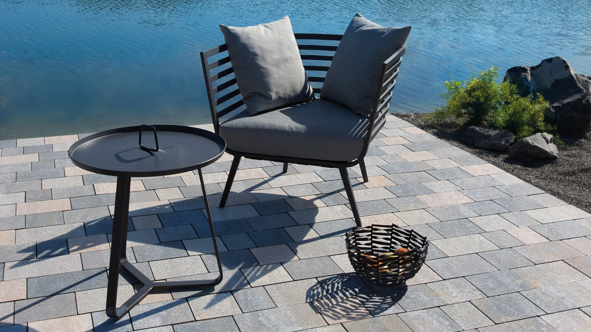 Slider Bild des Pflasterstein Mix Carta Selection Cassero muschelkalkmix