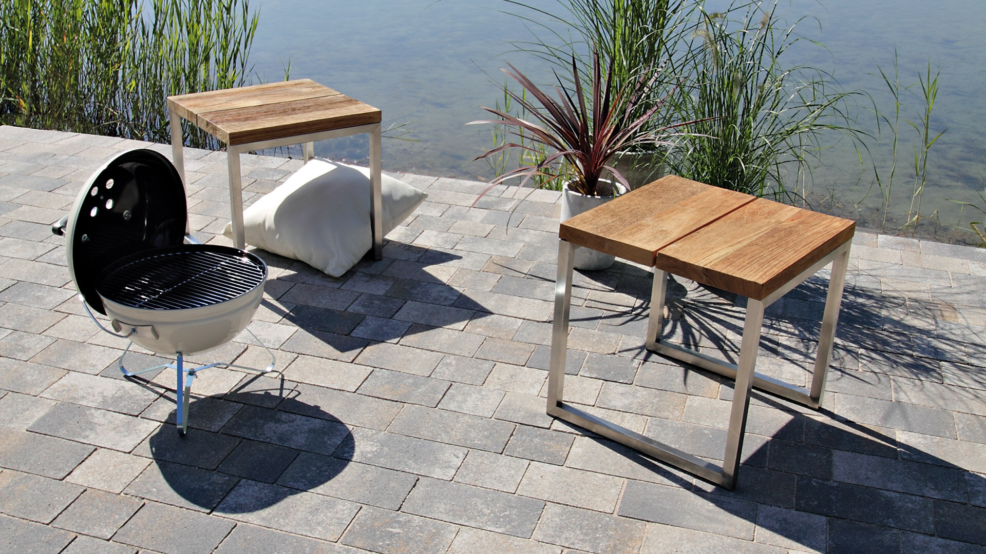 Slider Bild des Pflasterstein Mix Primera Selection muschelkalkmix