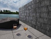 Ambientbild der Mauer Trento Mur Long black